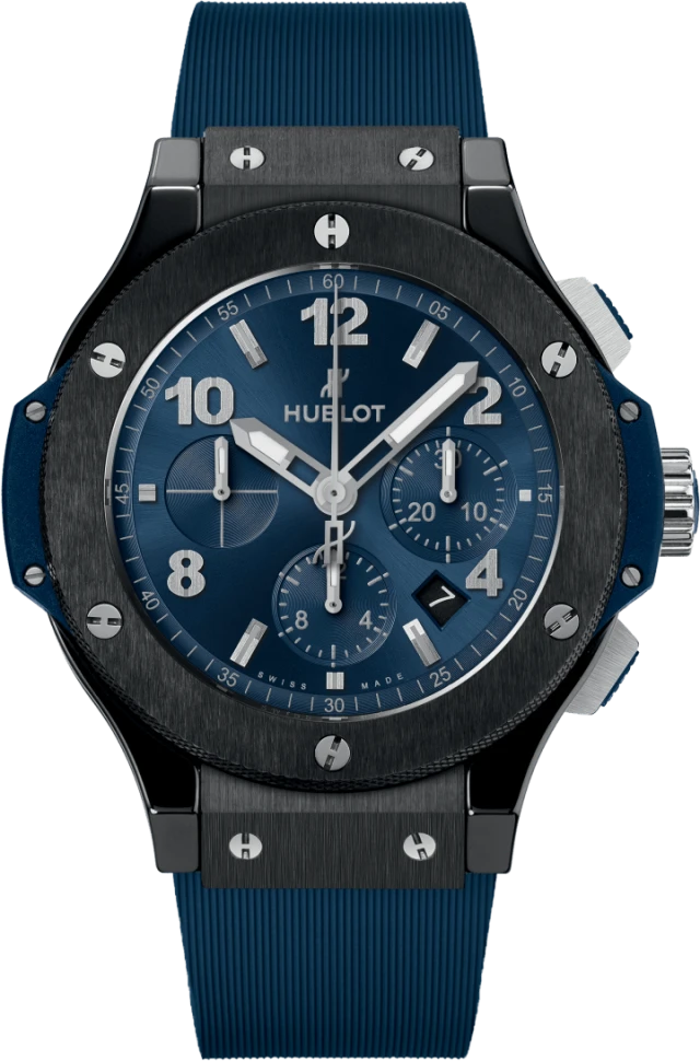 Купить копии элитных часов  Hublot Big Bang Original Ceramic Blue 301.CM.710.RX: в наличии!