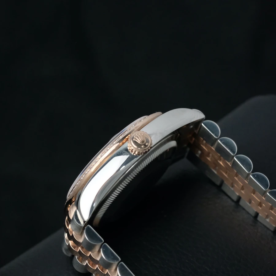 Купить копии элитных часов  Rolex Datejust 36mm Steel &amp; Rose Gold Diamond Bezel 126281RBR: в наличии!
