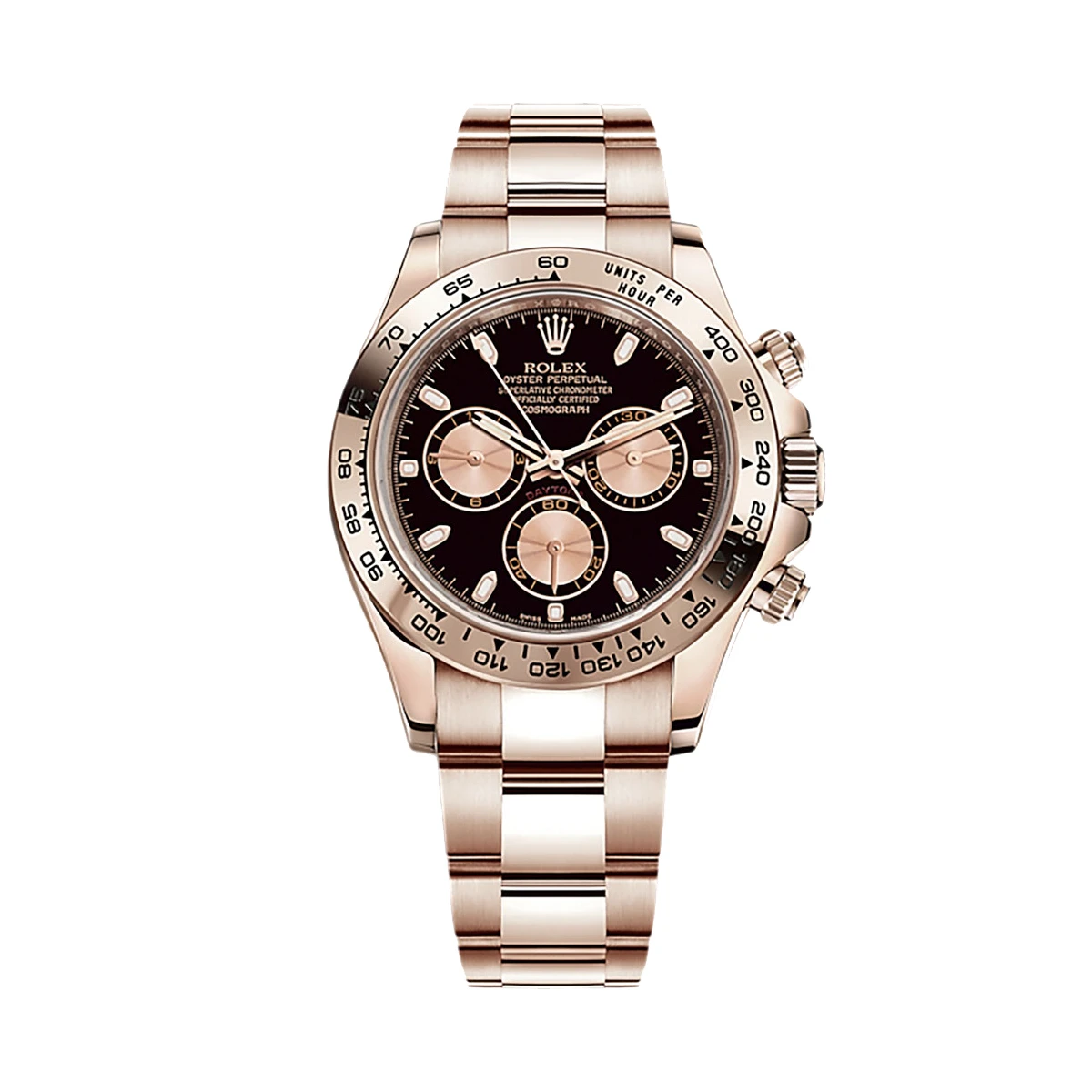 Купить копии элитных часов  Rolex Oyster Perpetual Cosmograph Daytona Rose Gold 116505-0008: в наличии!