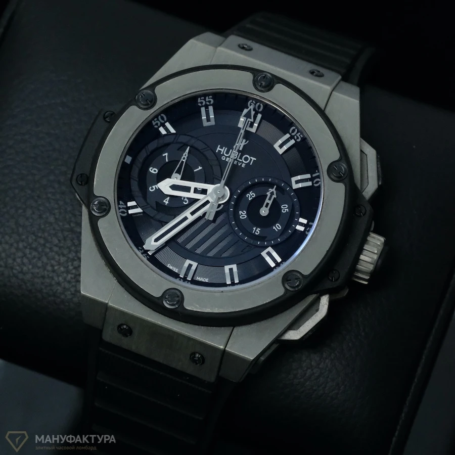 Купить копии элитных часов  Hublot King Power Foudroyante Zirconium 715.ZX.1127.RX: в наличии!