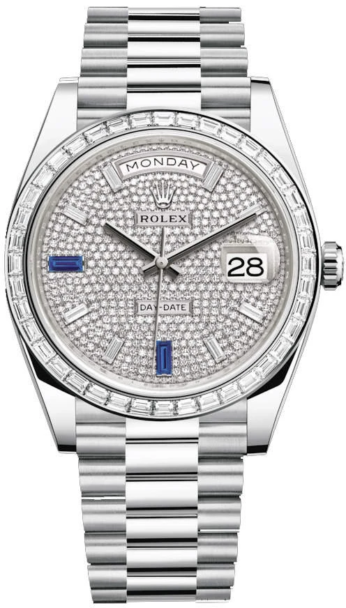 Купить копии элитных часов  Rolex Day-Date 40 Oyster m228396tbr-0021: в наличии!