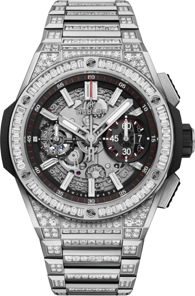 Купить копии элитных часов  Hublot Big Bang Integral Titanium Jewellery 451.NX.1170.NX.9804: в наличии!