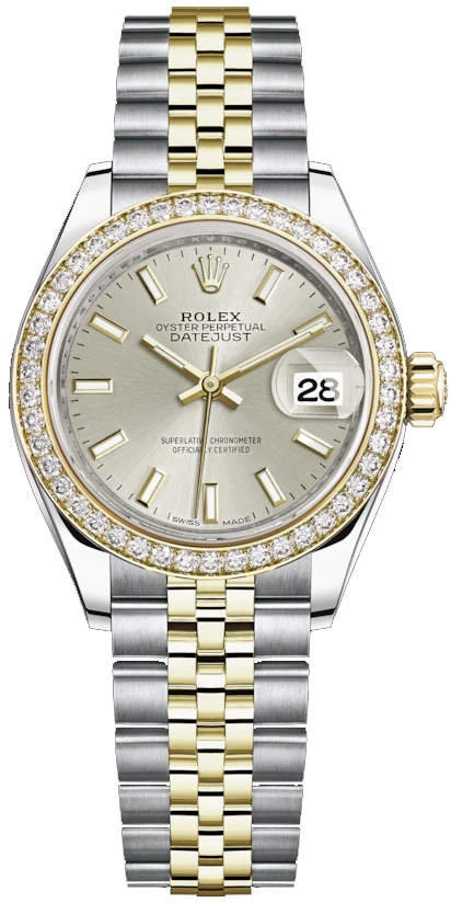 Купить копии элитных часов  Rolex Lady-Datejust 28 Oyster m279383rbr-0017: в наличии!