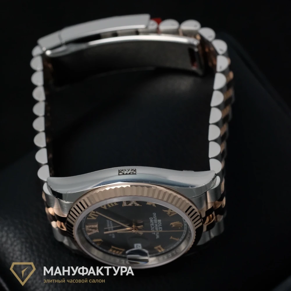 Купить копии элитных часов  Rolex Datejust 36mm Steel and Everose Gold Slate and 6, 9 Diamonds 126231: в наличии!