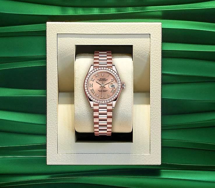 Купить копии элитных часов  Rolex Lady-Datejust Oyster Perpetual 28 mm m279135rbr-0027: в наличии!