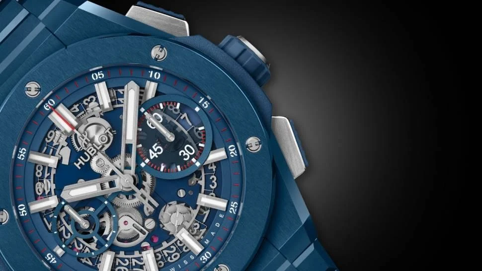 Купить копии элитных часов  Hublot Big Bang Integral Blue Ceramic 451.EX.5123.EX: в наличии!