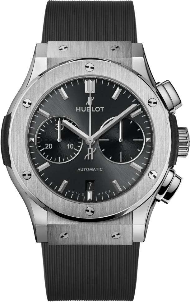 Купить копии элитных часов  Hublot Classic Fusion Racing Grey Chronograph Titanium 521.NX.7071.RX: в наличии!
