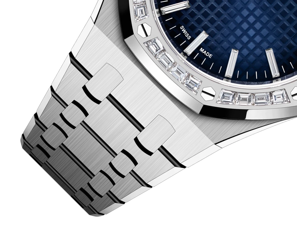 Купить копии элитных часов  Audemars Piguet Royal Oak Selfwinding 15551BC.ZZ.1356BC.01: в наличии!