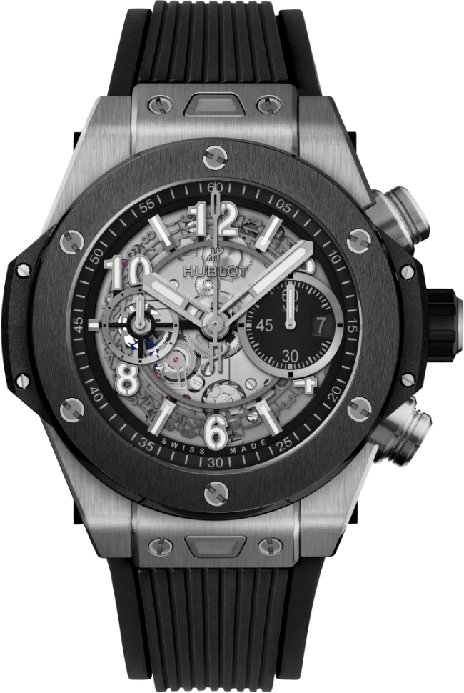 Купить копии элитных часов  Hublot Big Bang Unico Titanium Ceramic 421.NM.1170.RX: в наличии!