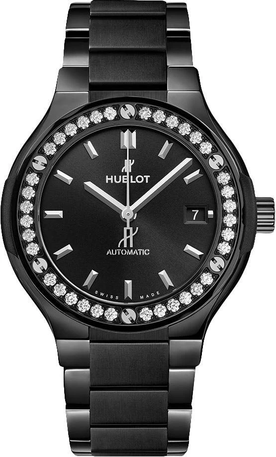 Купить копии элитных часов  Hublot Classic Fusion Automatic 38mm Ladies Watch 568.CM.1470.CM: в наличии!
