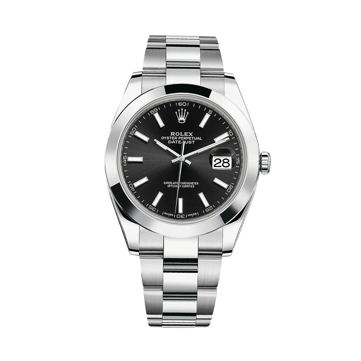Купить копии элитных часов  Rolex Oyster Perpetual Datejust 41 mm Black 126300: в наличии!