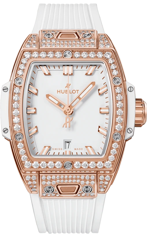 Купить копии элитных часов  Hublot Shaped Spirit Of Big Bang King Gold White Pave 682.OE.2080.RW.1604: в наличии!
