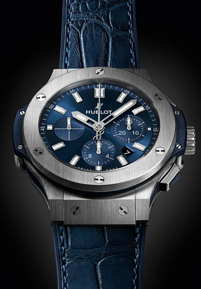 Купить копии элитных часов  Hublot Big Bang Steel Blue 44 mm 301.SX.7170.LR: в наличии!