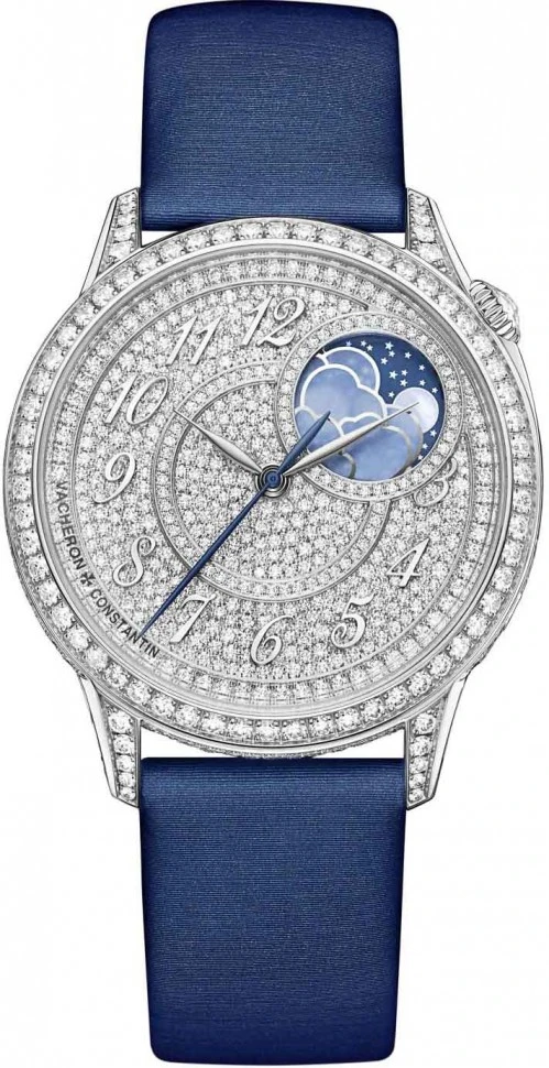 Купить копии элитных часов  Vacheron Constantin Egerie Moon Phase 8006F/000G-B499: в наличии!