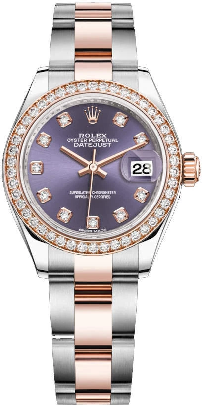 Купить копии элитных часов  Rolex Lady-Datejust 28 Oyster m279381rbr-0016: в наличии!