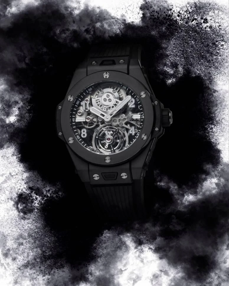 Купить копии элитных часов  Hublot Big Bang Tourbillon Automatic Black Magic 419.CI.0170.RX: в наличии!