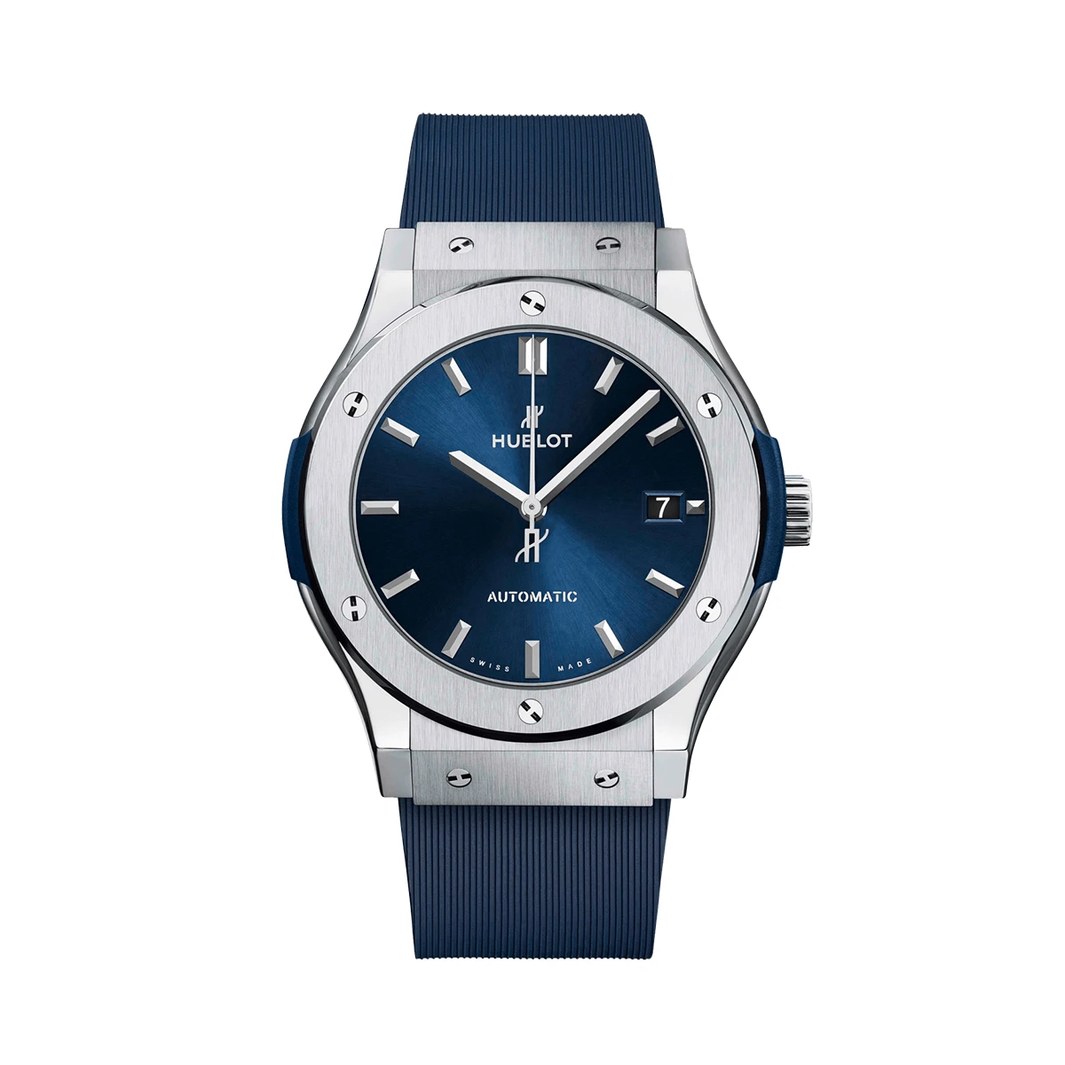 Купить копии элитных часов  Hublot Fusion 45mm Blue Titanium Rubber 511.nx.7170.rx: в наличии!