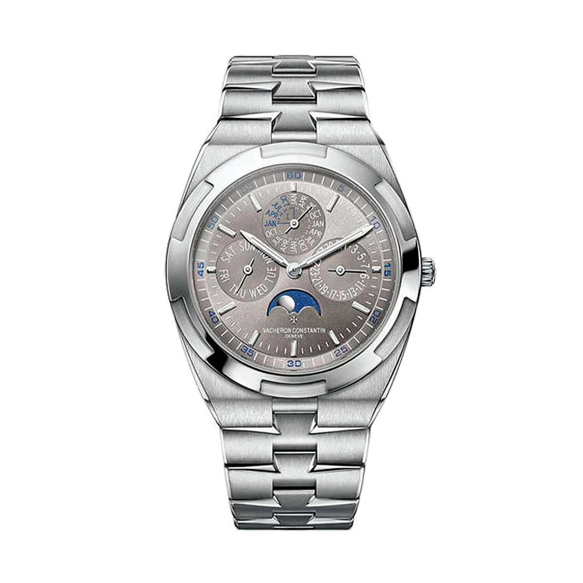 Купить копии элитных часов  Vacheron Constantin Overseas Ultra-Thin Perpetual Calendar 41.5mm 4300v/120g-b102: в наличии!
