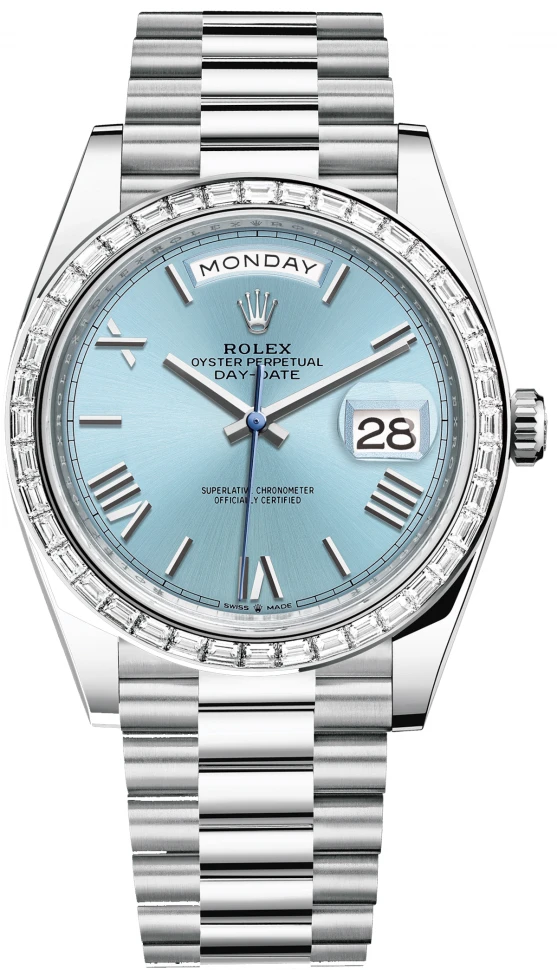 Купить копии элитных часов  Rolex Day-Date Oyster Perpetual 40 mm m228396tbr-0030: в наличии!
