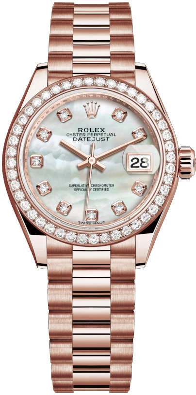 Купить копии элитных часов  Rolex Lady-Datejust 28 Oyster m279135rbr-0010: в наличии!