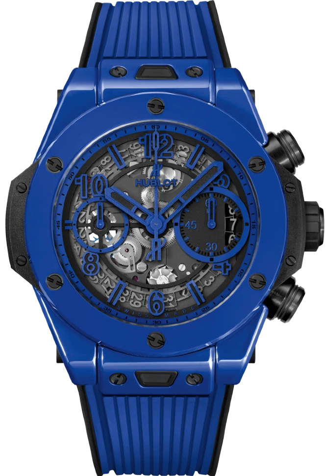 Купить копии элитных часов  Hublot Big Bang Unico Blue Magic 42mm 441.ES.5119.RX: в наличии!