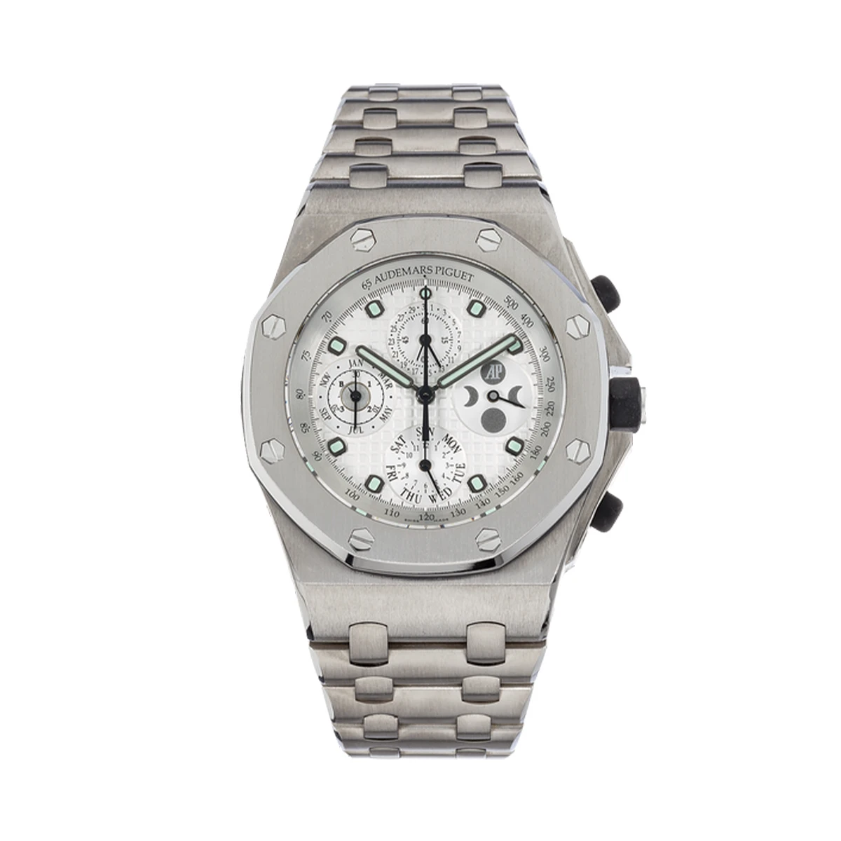 Купить копии элитных часов  Audemars Piguet Royal Oak Offshore Chronograph Perpetual Calendar 25854TI.OO.1150TI.01: в наличии!