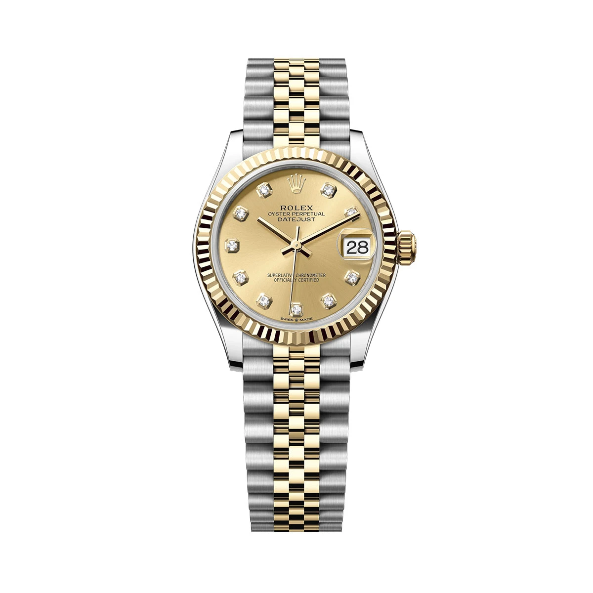 Купить копии элитных часов  Rolex Datejust 31mm Steel &amp; Yellow Gold 278273: в наличии!