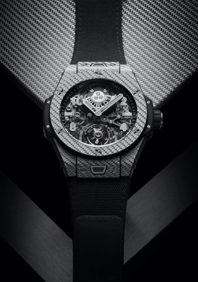 Купить копии элитных часов  Hublot Big Bang Tourbillon Automatic Carbon 419.YS.0170.NR: в наличии!