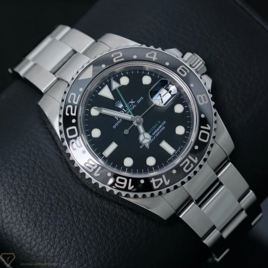 Купить копии элитных часов  Rolex GMT-Master II Steel DISCONTINUED 116710LN: в наличии!