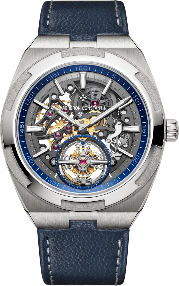 Купить копии элитных часов  Vacheron Constantin Overseas Tourbillon Skeleton 6000V/110T-B935: в наличии!