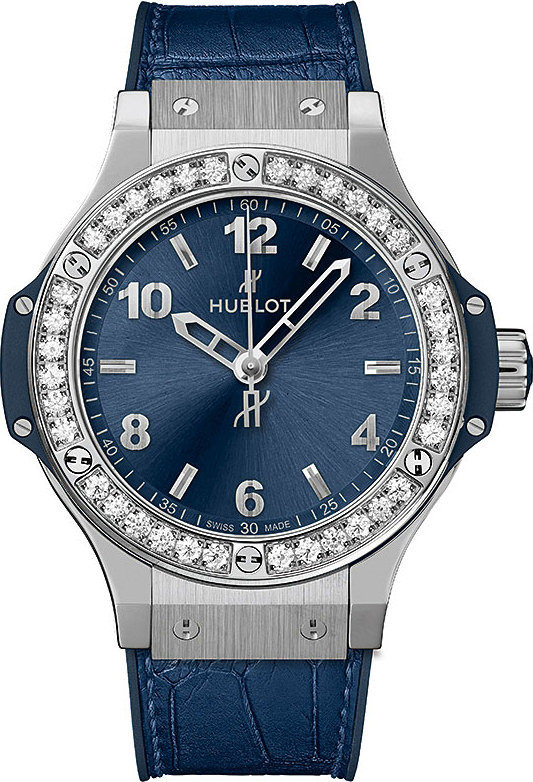 Big Bang Steel Blue Diamonds 38 mm