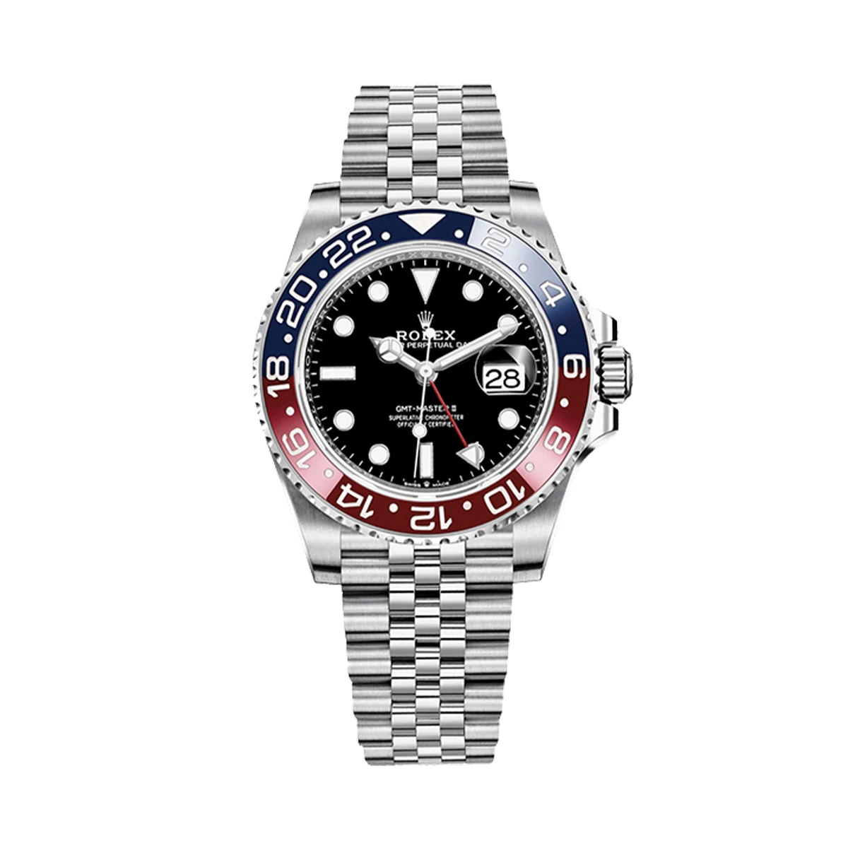 Купить копии элитных часов  Rolex GMT-MASTER II Pepsi 126710BLRO : в наличии!
