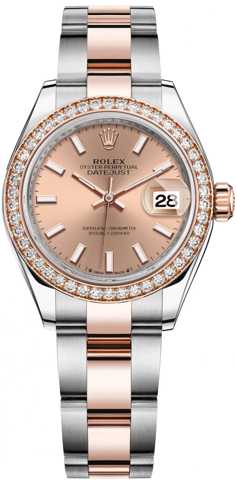 Купить копии элитных часов  Rolex Lady-Datejust Oyster Perpetual 28 mm m279381rbr-0024: в наличии!