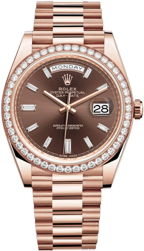 Купить копии элитных часов  Rolex Day-Date 40 Oyster m228345rbr-0006: в наличии!