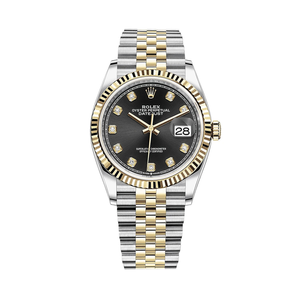 Купить копии элитных часов  Rolex Oyster Perpetual Datejust 36 mm Oystersteel and Yellow Gold 126233-0021: в наличии!