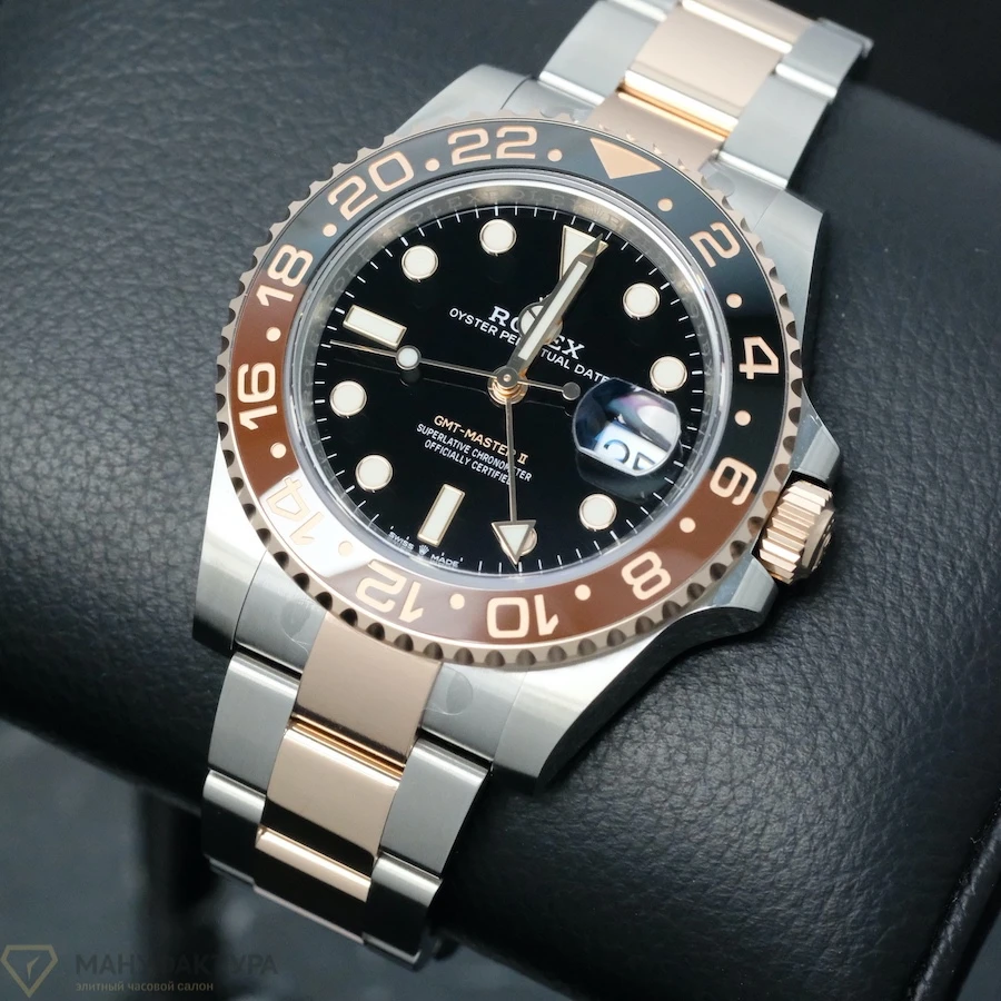 Купить копии элитных часов  Rolex GMT-Master 40 Oystersteel and Everose gold 126711CHNR: в наличии!