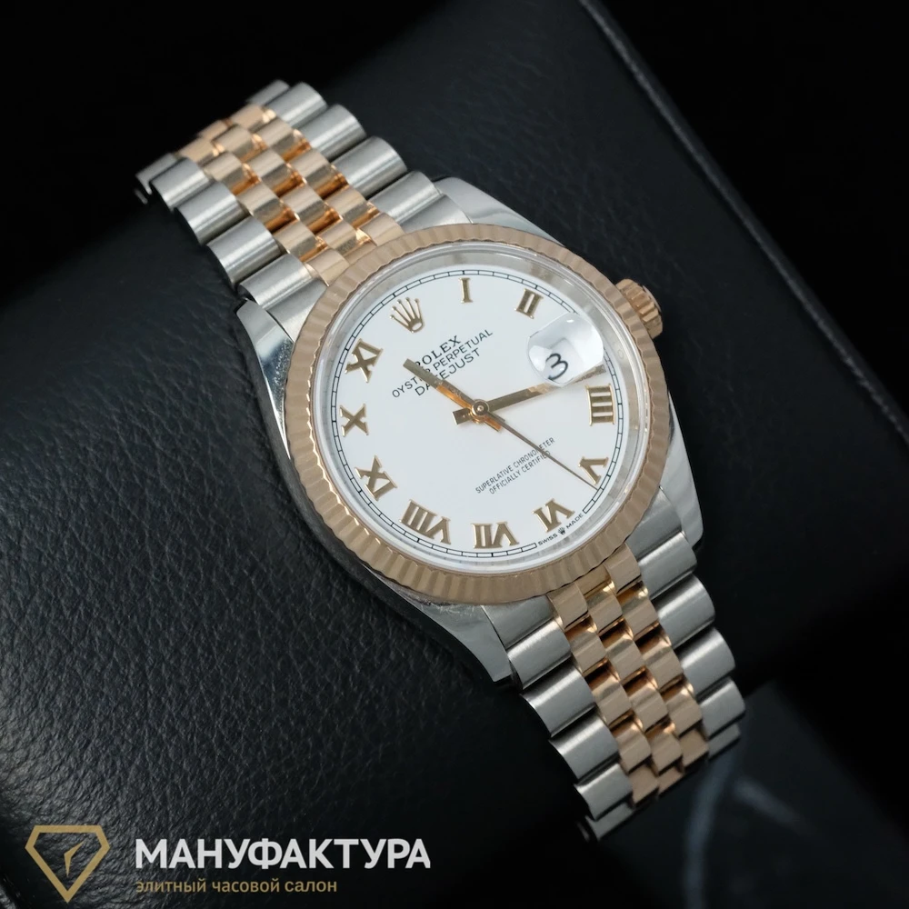 Купить копии элитных часов  Rolex Datejust 36 mm Steel and Everose Gold 126231: в наличии!