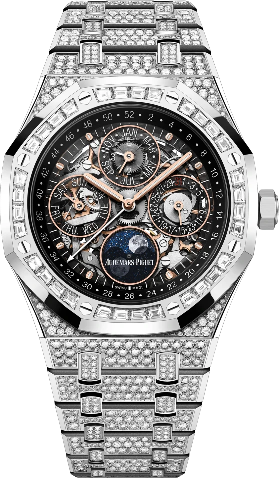 Купить копии элитных часов  Audemars Piguet Royal Oak Perpetual Calendar 26625BC.ZZ.1223BC.02: в наличии!