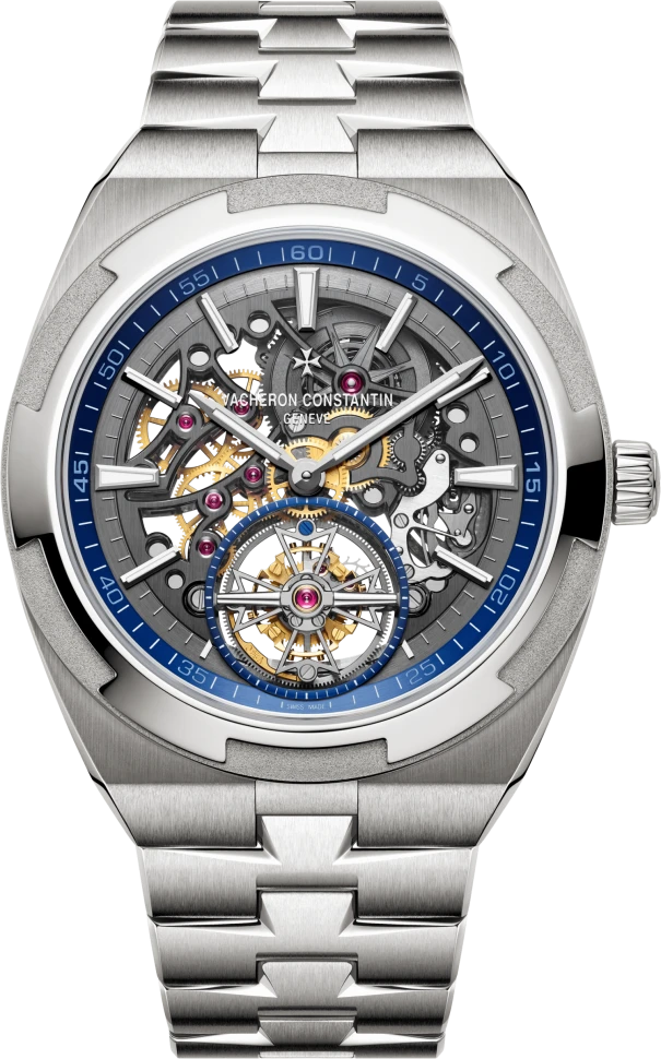 Купить копии элитных часов  Vacheron Constantin Overseas Tourbillon Skeleton 6000V/110T-B935: в наличии!