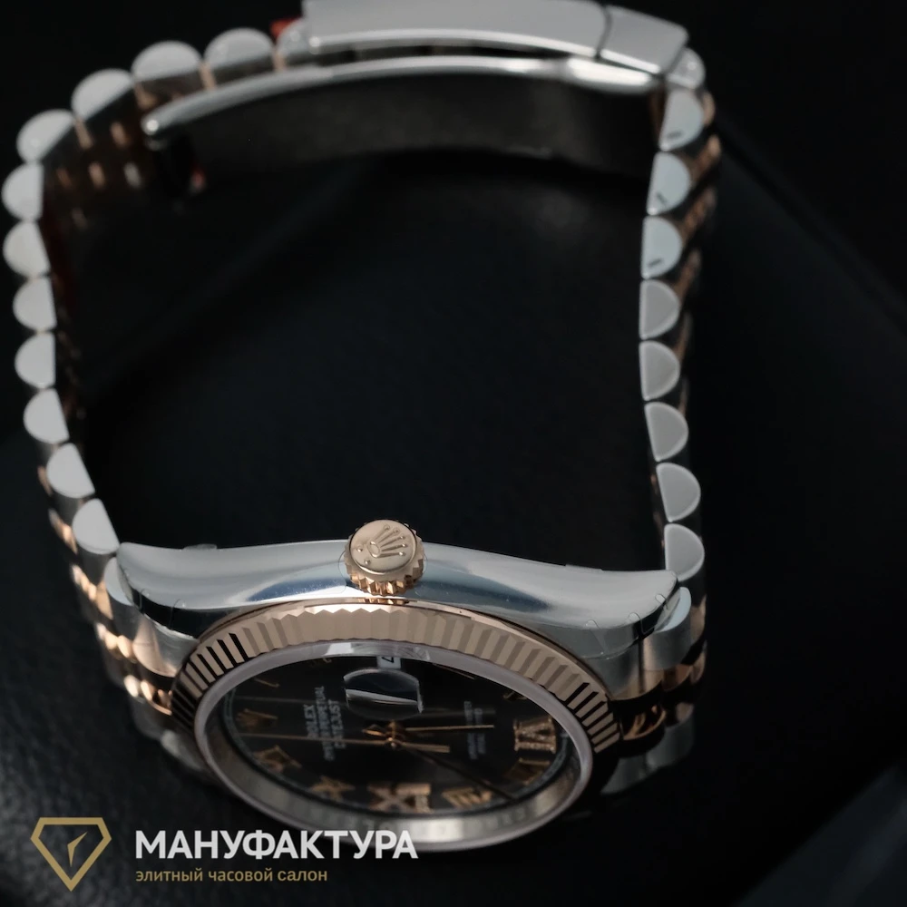Купить копии элитных часов  Rolex Datejust 36mm Steel and Everose Gold Slate and 6, 9 Diamonds 126231: в наличии!