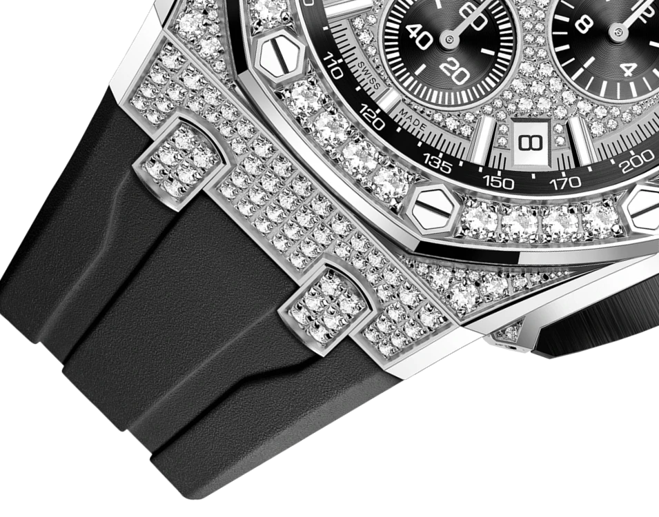 Купить копии элитных часов  Audemars Piguet Royal Oak Offshore Selfwinding Chronograph 26423BC.ZZ.D002CA.01: в наличии!