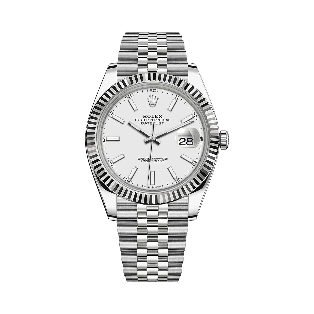 Купить копии элитных часов  Rolex Datejust 41mm White Dial 126334: в наличии!