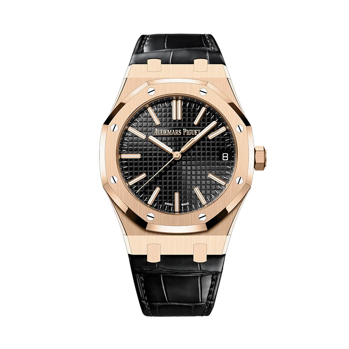 Купить копии элитных часов  Audemars Piguet Royal Oak Selfwinding Rose Gold Black Dial 15510OR.OO.D002CR.02: в наличии!