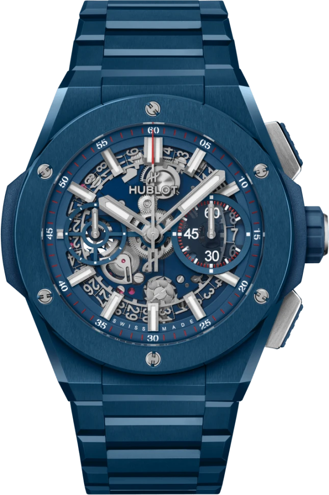 Купить копии элитных часов  Hublot Big Bang Integral Blue Ceramic 451.EX.5123.EX: в наличии!