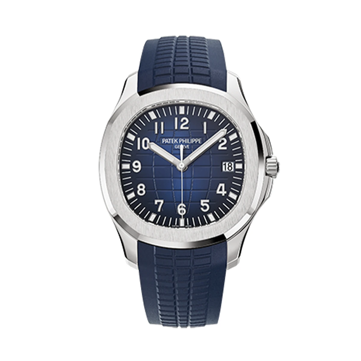 Купить копии элитных часов  Patek Philippe Aquanaut White Gold Blue Dial 5168G-001: в наличии!