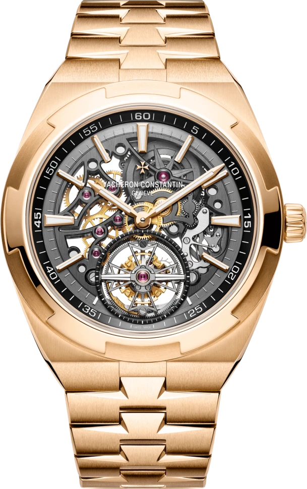 Купить копии элитных часов  Vacheron Constantin Overseas Tourbillon Skeleton 6000V/110R-B934: в наличии!