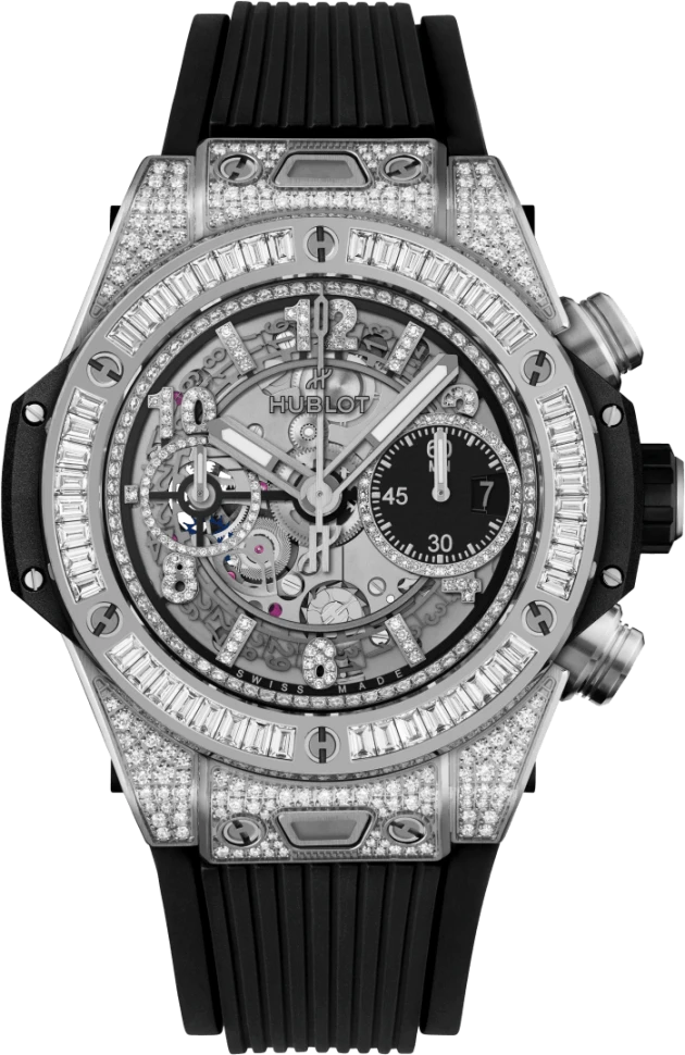 Купить копии элитных часов  Hublot Big Bang Unico Titanium Jewellery 441.NX.1171.RX.0904: в наличии!