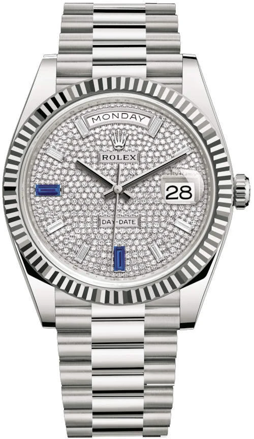 Купить копии элитных часов  Rolex Day-Date 40 Oyster m228239-0049: в наличии!