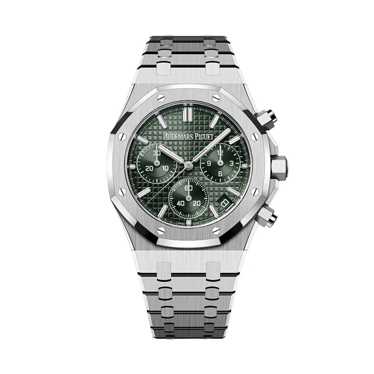 Купить копии элитных часов  Audemars Piguet Royal Oak Chronograph Green Dial 41mm 26240ST.OO.1320ST.08: в наличии!