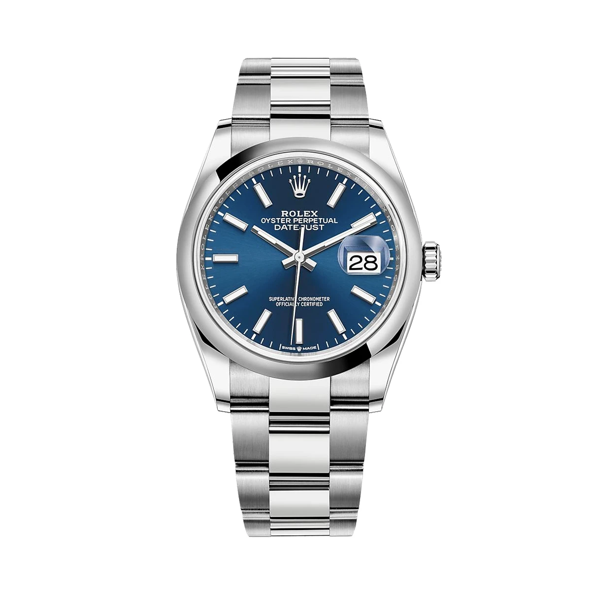 Купить копии элитных часов  Rolex Oyster Perpetual  Datejust 36мм Blue Dial 126200: в наличии!